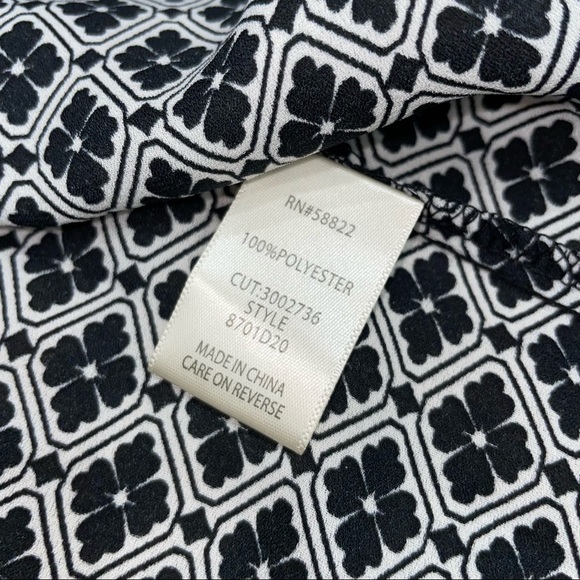 Max Studio NWT! Black/White Geo Tile Print  Kimono Size L - Picture 10 of 13